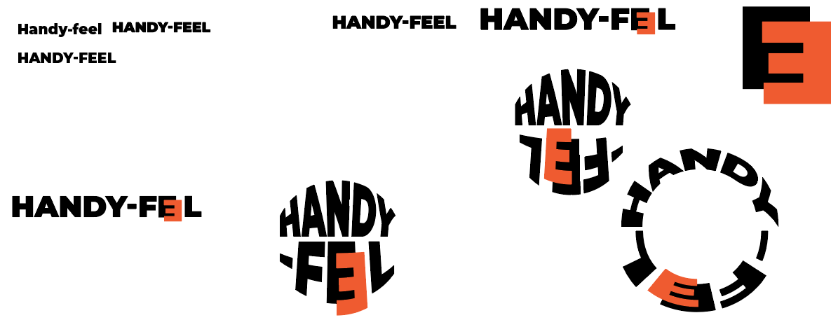 Essais de logo Handy-feel
